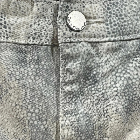 Calvin Klein snake pattern jeans, size 12 - Picture 6 of 7